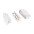 Segnapasso da Incasso in Resina NINA 150 Bianco IP55 con R7S 3,5W CCT