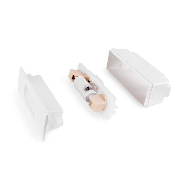 Segnapasso da Incasso in Resina NINA 150 Bianco IP55 con R7S 3,5W CCT