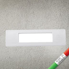 Segnapasso da Incasso in Resina NINA 190 Bianco IP55 con R7S 7,5W CCT