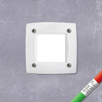 Segnapasso da Incasso in Resina LETI 100 Quadrato Bianco IP66 con GX53 3W CCT