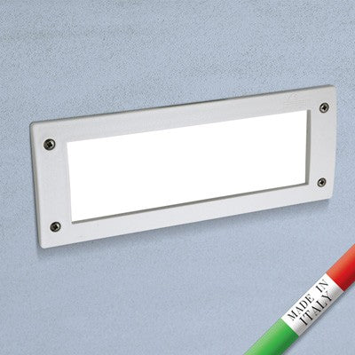 Segnapasso da Incasso in Resina LETI 300 Bianco IP66 E27