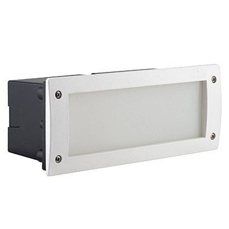 Segnapasso da Incasso in Resina LETI 300 Bianco IP66 E27