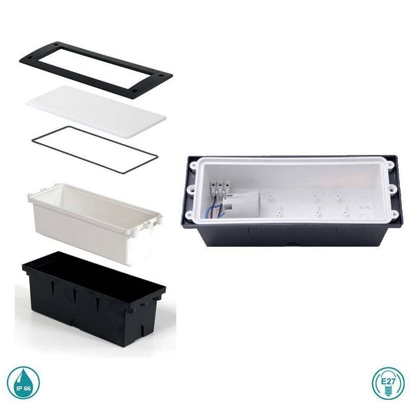 Segnapasso da Incasso in Resina LETI 300 Bianco IP66 E27