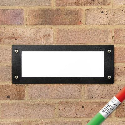 Segnapasso da Incasso in Resina LETI 300 Nero IP66 E27