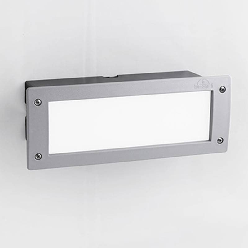 Segnapasso da Incasso in Resina LETI 300 Grigio IP66 E27