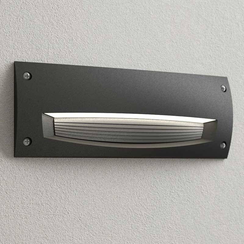Segnapasso da Incasso in Resina LETI 300 HS Nero IP66 E27