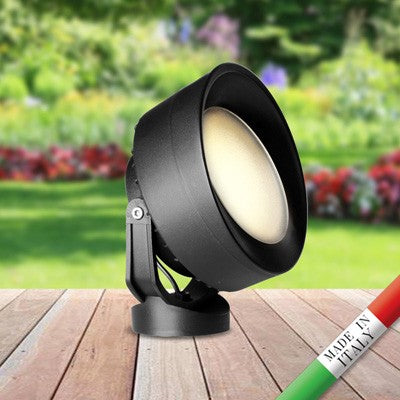 Faretto LED TOMMY EL Nero IP66 con GX53 10W CCT