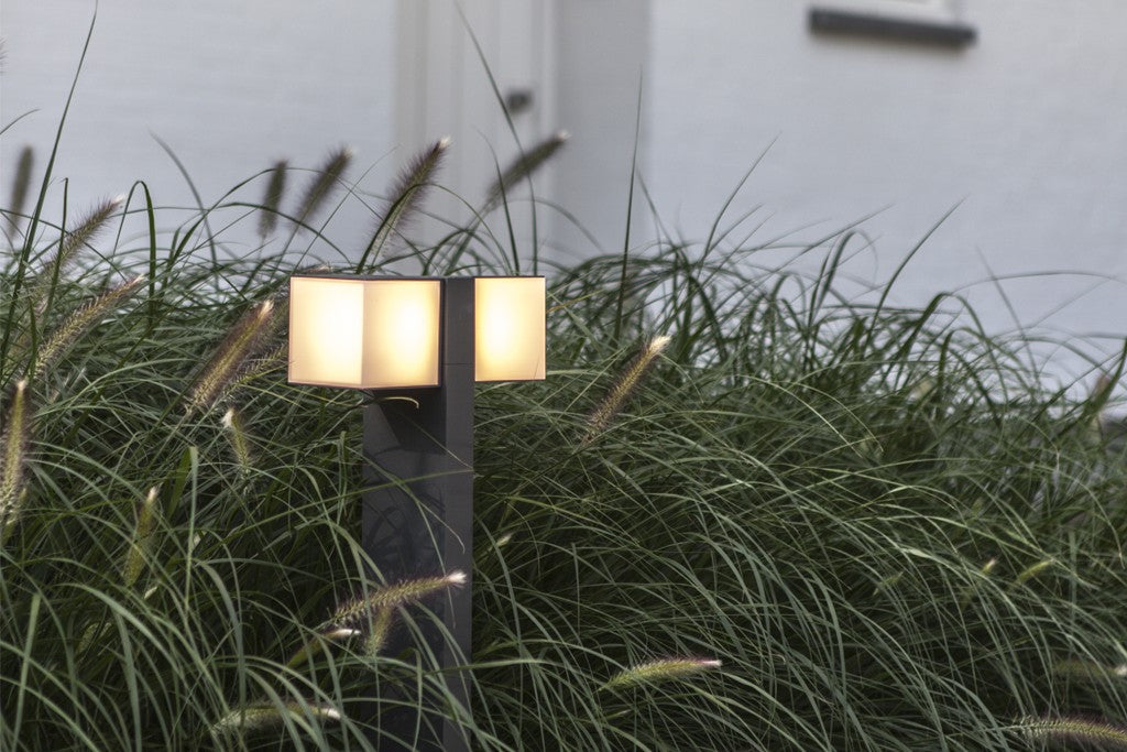Lampione da Giardino CUBA 2L Grigio Scuro 24,4W 4000K IP54