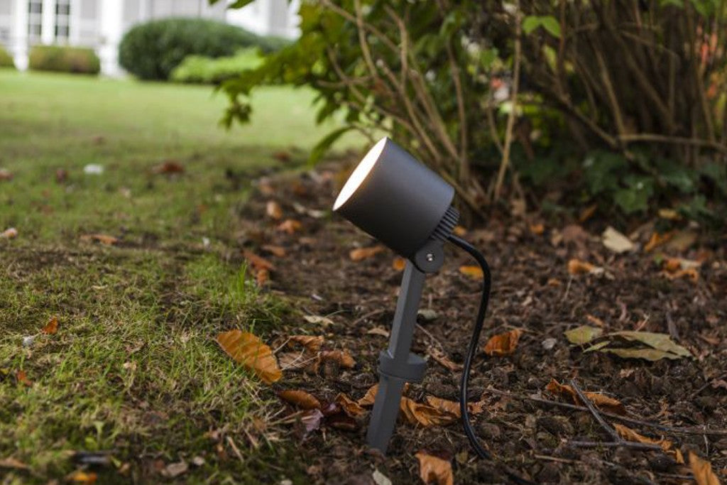 Faretto LED Orientabile con Picchetto EXPLORER Grigio Scuro 6W 3000K IP54