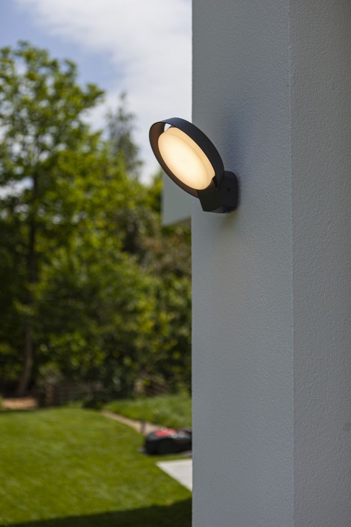 Applique Lampada da Parete POLO Grigio Scuro 15W 3000K IP54