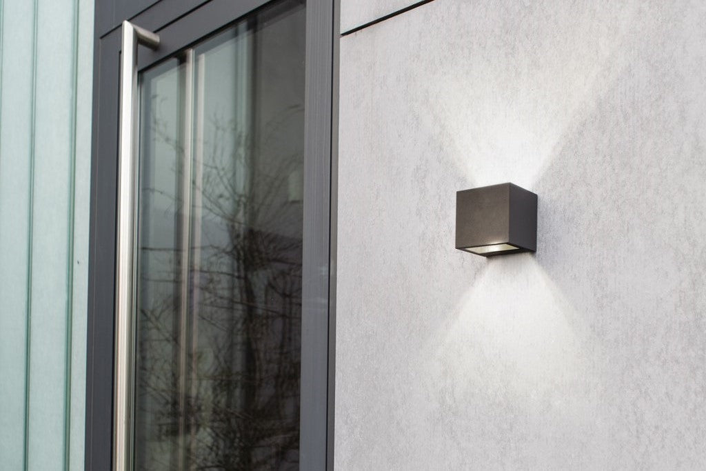 Applique Lampada da Parete GEMINI Grigio Scuro 9W 4000K IP54