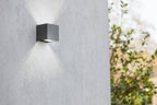 Applique Lampada da Parete GEMINI Grigio Scuro 9W 4000K IP54