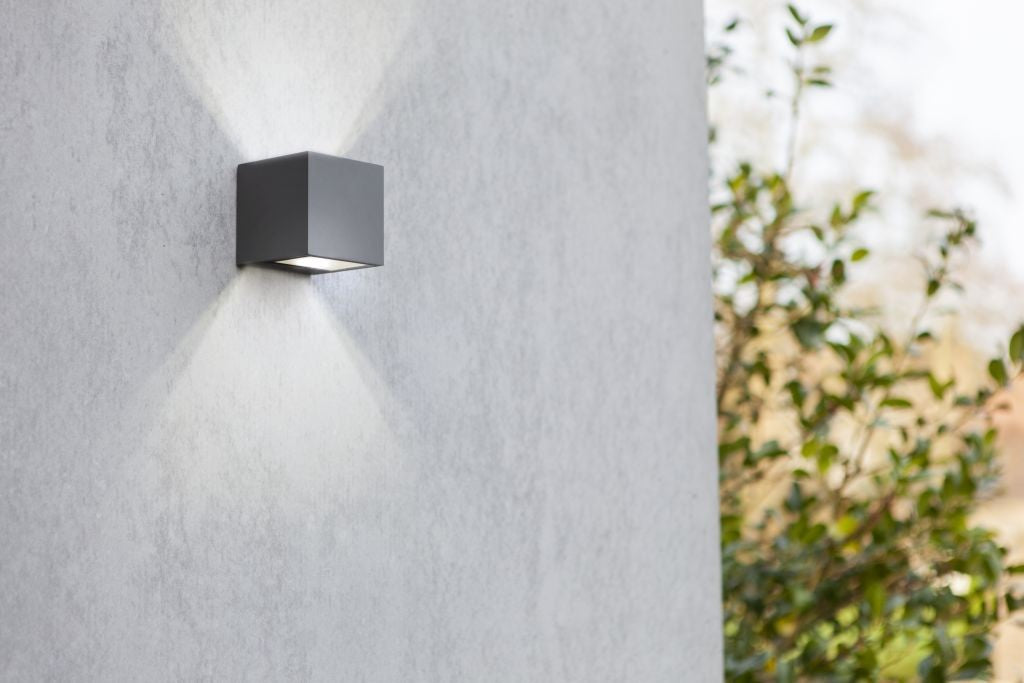 Applique Lampada da Parete GEMINI Grigio Scuro 9W 4000K IP54