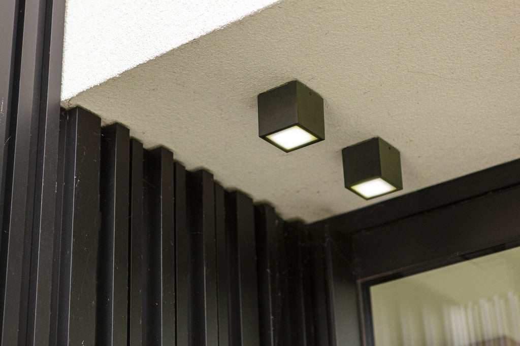 Applique Lampada da Soffitto GEMINI Grigio Scuro 7W 4000K IP65
