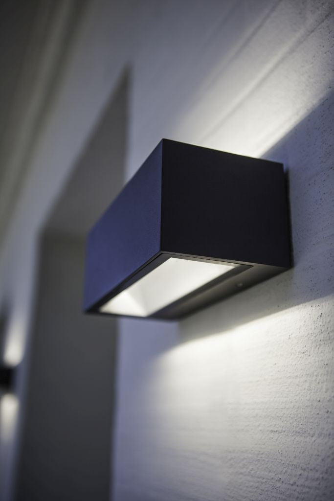 Applique Lampada da Parete GEMINI Grigio Scuro 21W 4000K IP54