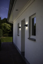 Applique Lampada da Parete GEMINI Grigio Scuro 21W 4000K IP54