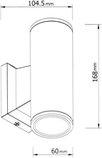 Applique Lampada da Parete Attacco GU10 IP65 Bianco