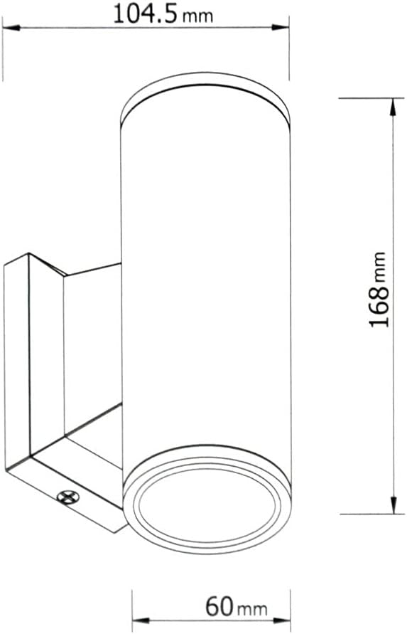 Applique Lampada da Parete Attacco GU10 IP65 Bianco