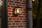 Applique Lampada da Parete SPIRE Nero Opaco E27 Max 10W IP44