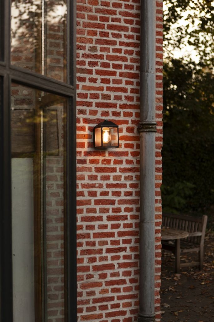 Applique Lampada da Parete SPIRE Nero Opaco E27 Max 10W IP44