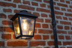 Applique Lampada da Parete ZAGO Nero Opaco E27 Max 40W IP44