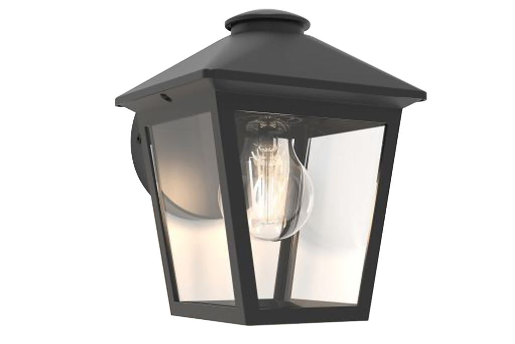 Applique Lampada da Parete ZAGO Nero Opaco E27 Max 40W IP44