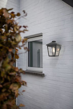 Applique Lampada da Parete ZAGO Nero Opaco E27 Max 40W IP44