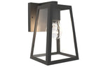 Applique Lampada da Parete FIA Nero Opaco E27 Max 40W IP44