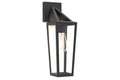 Applique Lampada da Parete PINE Nero Opaco E27 Max 40W IP44