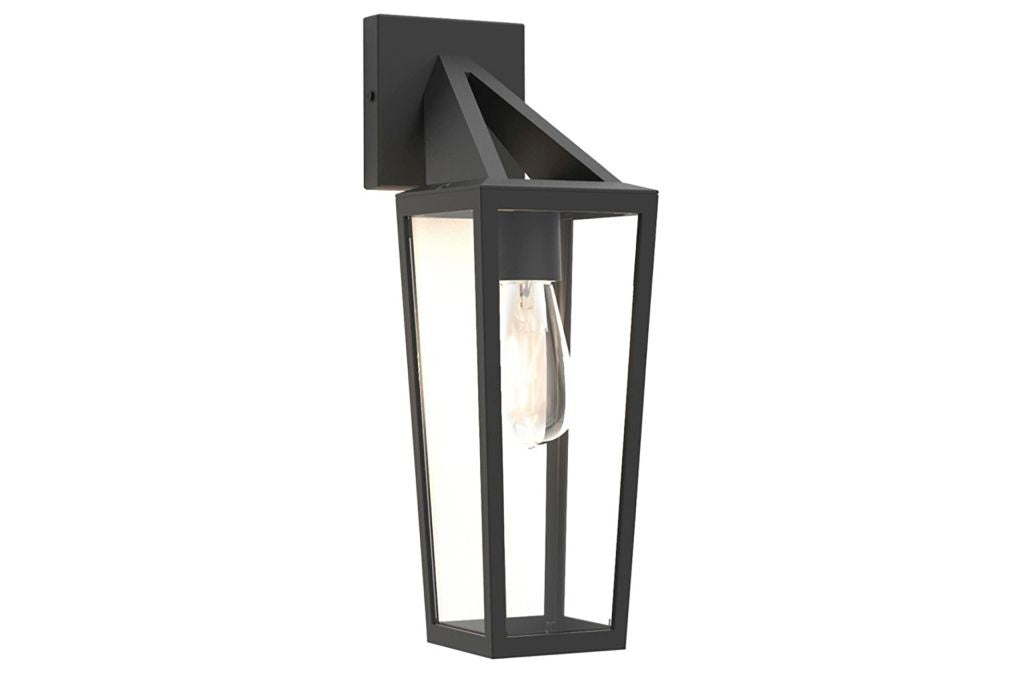 Applique Lampada da Parete PINE Nero Opaco E27 Max 40W IP44