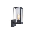 Applique Lampada da Parete FLAIR Nero Opaco E27 Max 40W IP44