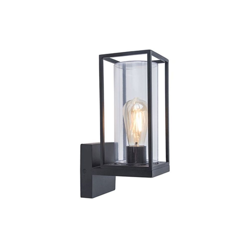 Applique Lampada da Parete FLAIR Nero Opaco E27 Max 40W IP44
