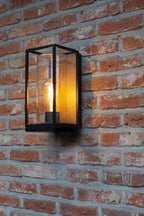 Applique Lampada da Parete FLAIR Trasparente Color Legno E27 Max 40W IP44