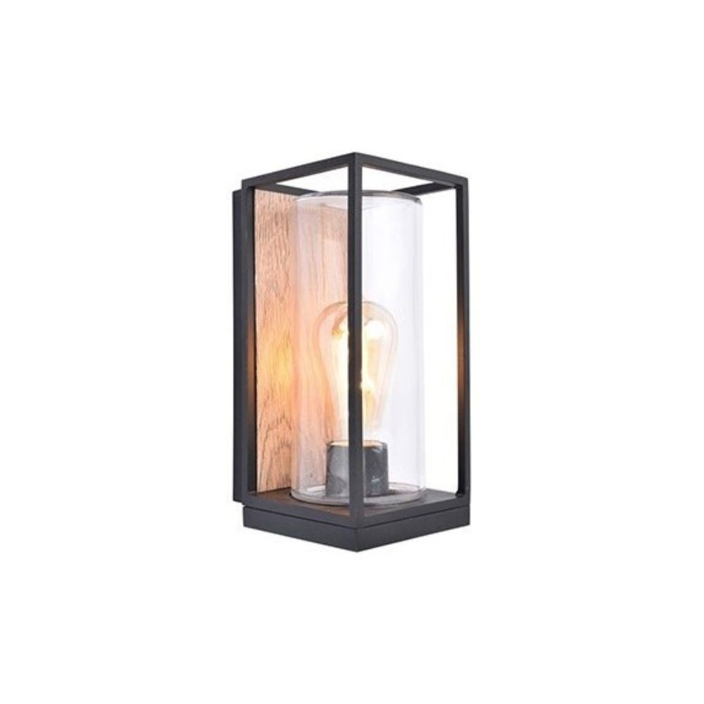Applique Lampada da Parete FLAIR Trasparente Color Legno E27 Max 40W IP44
