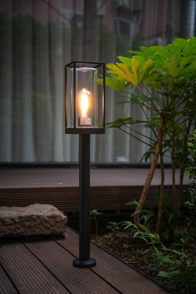Lampione da Giardino FLAIR Nero Opaco E27 Max 40W IP44