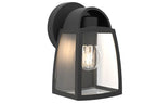 Applique Lampada da Parete KELSEY Nero Opaco E27 Max 40W IP44