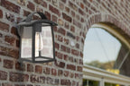 Applique Lampada da Parete KELSEY Big Nero Opaco E27 Max 40W IP44