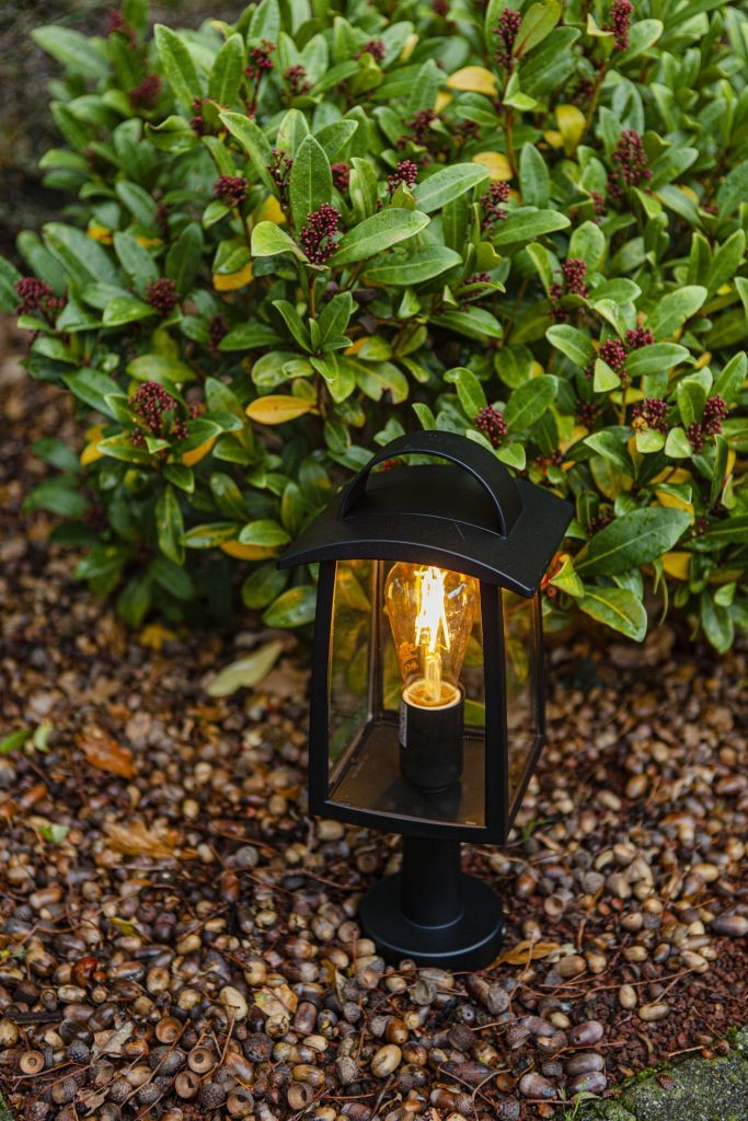 Lampioncino da Giardino KELSEY Nero Opaco E27 Max 40W IP44