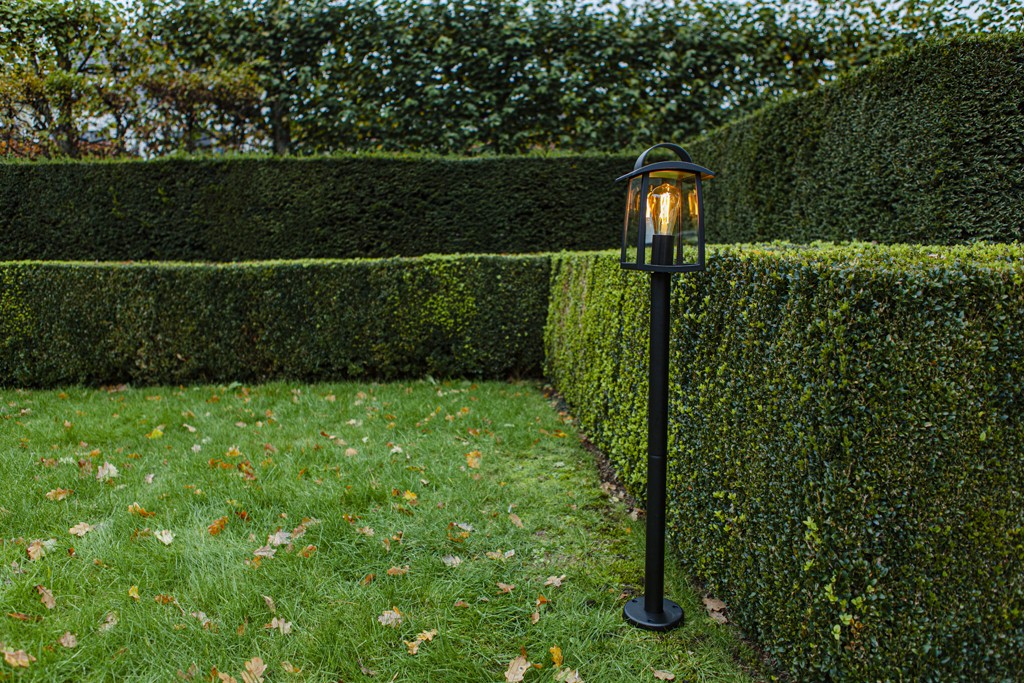 Lampione da Giardino KELSEY Nero Opaco E27 Max 40W IP44