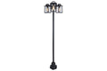 Lampione da Giardino KELSEY Nero Opaco E27 Max 3x40W IP44