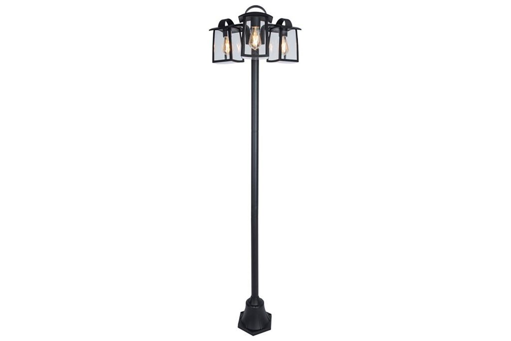 Lampione da Giardino KELSEY Nero Opaco E27 Max 3x40W IP44