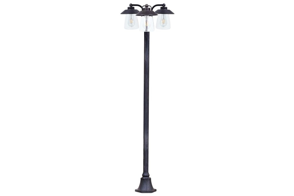 Lampione da Giardino CATE 3 Luci Ruggine Opaca E27 Max 3x40W IP44