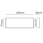 Applique da Parete MADRID 24 Up&Down Antracite 24W 2900lm CCT IP65