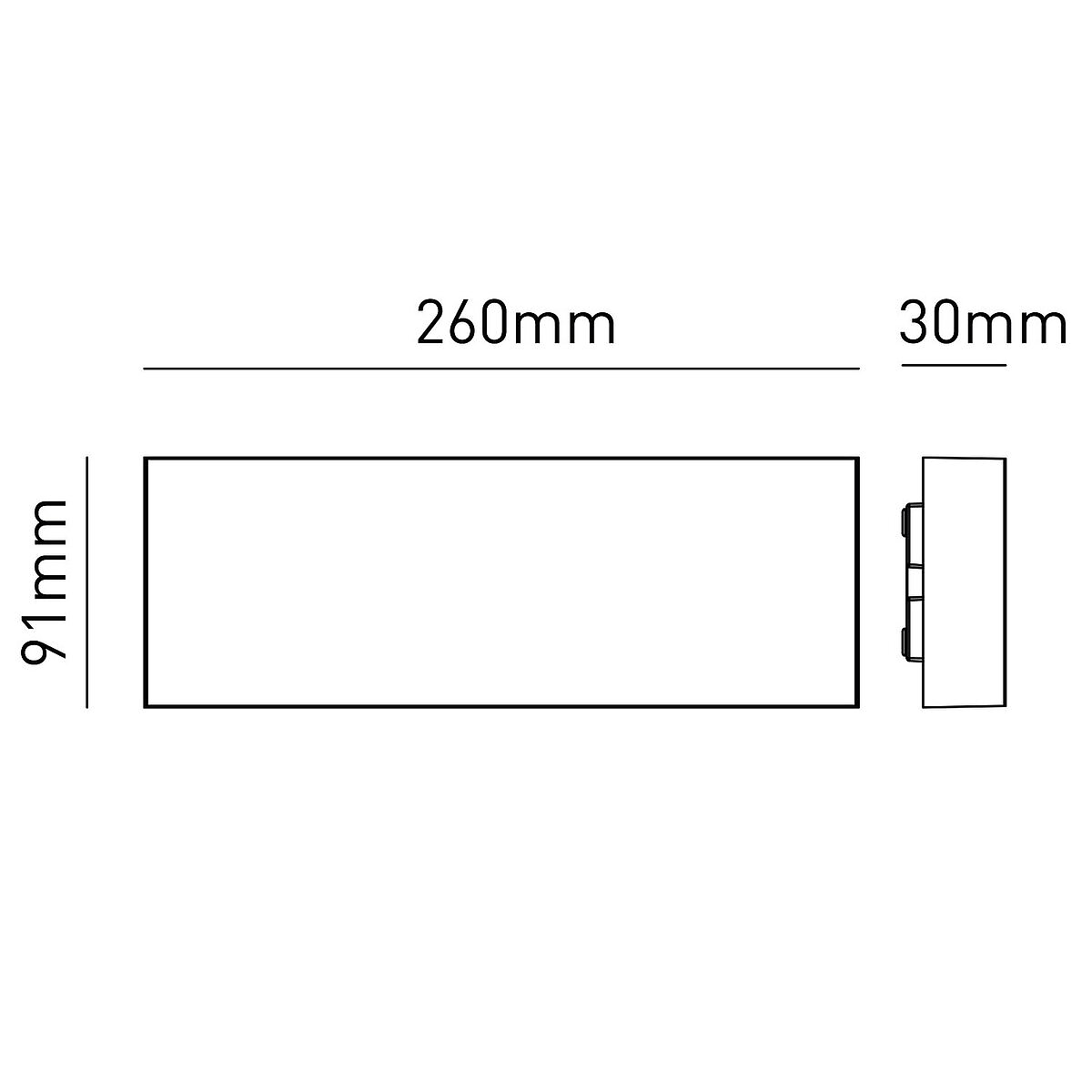 Applique da Parete MADRID 24 Up&Down Antracite 24W 2900lm CCT IP65