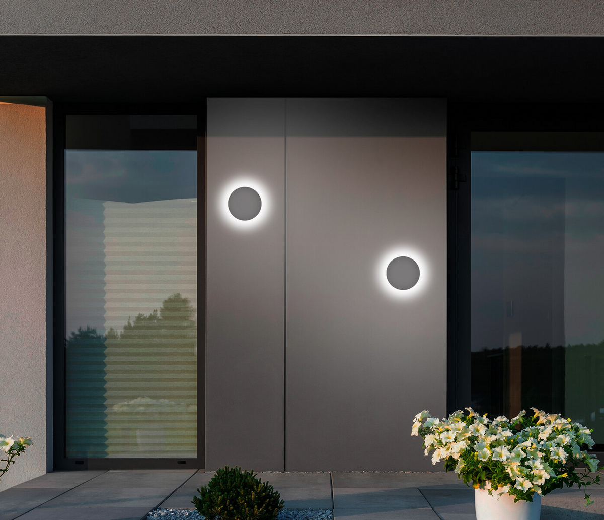 Applique da Parete LUNA Antracite 9W 1000lm CCT IP54