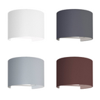 Applique da Parete MARBELLA ROUND Grigio Marina 10W 610lm CCT IP65