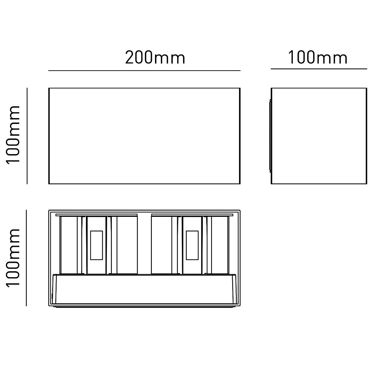 Applique da Parete MARBELLA DUO Corten 20W 2040lm CCT IP65