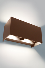 Applique da Parete MARBELLA DUO Corten 20W 2040lm CCT IP65