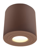 Plafoniera da Soffitto Rotonda MALAGA Corten GU10 Max 7W IP65