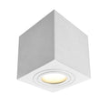Plafoniera da Soffitto Quadrata ALMERIA Bianco GU10 Max 7W IP65